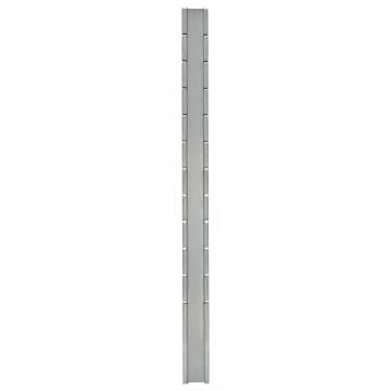 Garden Fence Posts 10 pcs Silver 280 cm Galvanised Steel