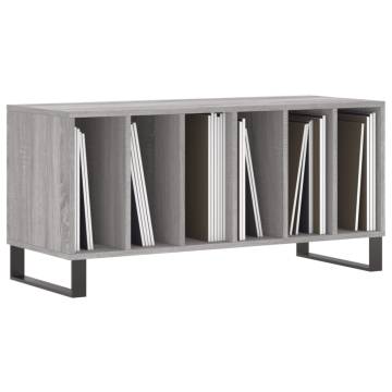 Record Cabinet Grey Sonoma - Stylish Vinyl Storage