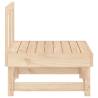 Garden Middle Sofa Solid Wood Pine - Stylish Outdoor Seating