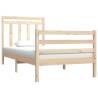 Classic Solid Wood Bed Frame 75x190 cm - Small Single