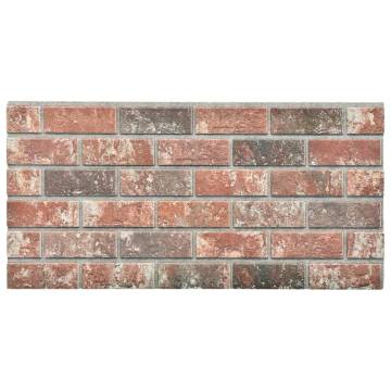 3D Wall Panels - Dark Brown & Grey Brick Design, 11 pcs EPS