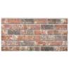 3D Wall Panels - Dark Brown & Grey Brick Design, 11 pcs EPS