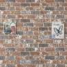 3D Wall Panels - Dark Brown & Grey Brick Design, 11 pcs EPS