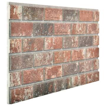 3D Wall Panels - Dark Brown & Grey Brick Design, 11 pcs EPS