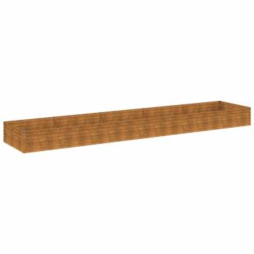 Garden Raised Bed 482x100x36 cm Corten Steel - Durable & Stylish