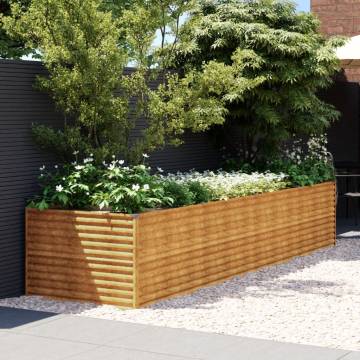 Garden Raised Bed 386x100 cm Corten Steel - Durable & Stylish