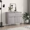 Sideboards 2 pcs Grey Sonoma 40x35x70 cm Engineered Wood Colour grey sonoma Quantity in Package 2 