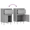 Stylish Grey Sonoma Sideboards - 2 pcs | Hipomarket UK