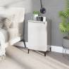 Bedside Cabinet High Gloss White 40x35x70 cm Engineered Wood Colour high gloss white Quantity in Package 1 