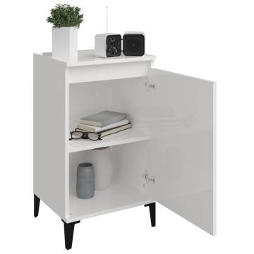 High Gloss White Bedside Cabinet - Stylish & Durable Design