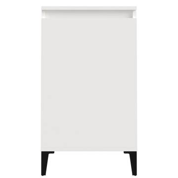 High Gloss White Bedside Cabinet - Stylish & Durable Design