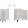 High Gloss White Bedside Cabinet - Stylish & Durable Design