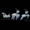 Reindeer & Sleigh Christmas Decoration | 100 LEDs Outdoor Silver