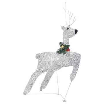 Reindeer & Sleigh Christmas Decoration | 100 LEDs Outdoor Silver