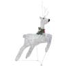 Reindeer & Sleigh Christmas Decoration | 100 LEDs Outdoor Silver