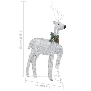 Reindeer & Sleigh Christmas Decoration | 100 LEDs Outdoor Silver