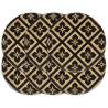 Placemats 6 pcs Black 38 cm Round Jute Colour black Quantity in Package 6 Material jute 