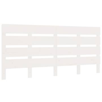 White Small Double Bed Frame 120x190 cm Solid Pine | HipoMarket