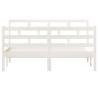 White Solid Pine Bed Frame 140x190 cm - Stylish & Durable