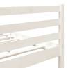 White Solid Pine Bed Frame 140x190 cm - Stylish & Durable