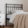 Metal Headboard Black 75 cm Colour black Size 75 cm Quantity in Package 1 