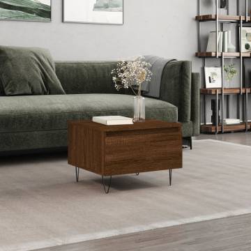 Stylish Brown Oak Coffee Table | 50x46x35 cm | HipoMarket