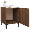 Elegant Brown Oak Bedside Cabinets - Set of 2 | Hipomarket