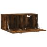 Wall Cabinet Smoked Oak 80x36.5x35 cm | Durable Storage Solution