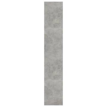 Concrete Grey Book Cabinet & Room Divider - 80x30x166 cm