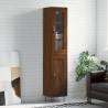 Highboard Brown Oak 34.5x34x180 cm Engineered Wood Colour brown oak Quantity in Package 1 Model 1 wood door 