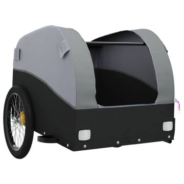 Bike Trailer Black and Grey – 30 kg Iron Cargo Capacity