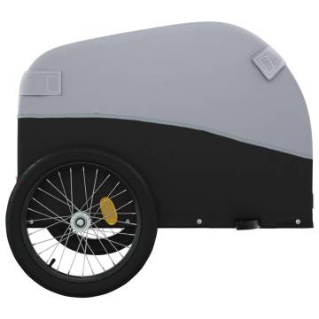 Bike Trailer Black and Grey – 30 kg Iron Cargo Capacity