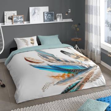 Good Morning Duvet Cover FEATHER 155x220 cm - Multicolour