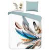 Good Morning Duvet Cover FEATHER 155x220 cm - Multicolour