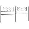 Stylish Metal Headboard Black 193 cm - Hipomarket