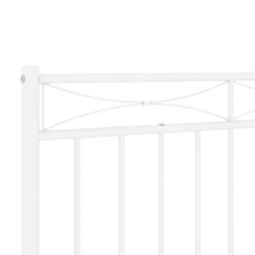 Stylish White Metal Headboard for 180 cm Bed | Hipo Market