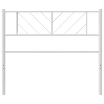 Stylish White Metal Headboard - 90 cm | Hipomarket UK