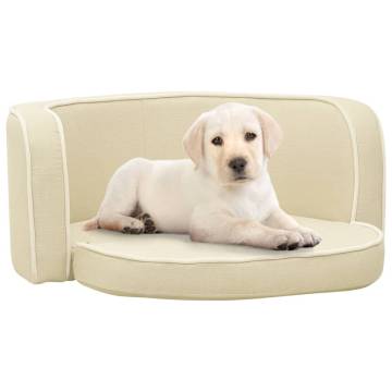 Foldable Dog Sofa Cream - Washable Cushion | Hipo Market