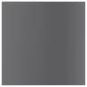 High Gloss Grey Bookshelf Boards - 8 pcs | HipoMarket