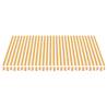 Replacement Fabric for Awning - Yellow & White 4x3.5m