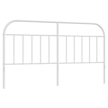 Stylish White Metal Headboard 180 cm | Hipo Market