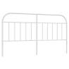 Stylish White Metal Headboard 180 cm | Hipo Market