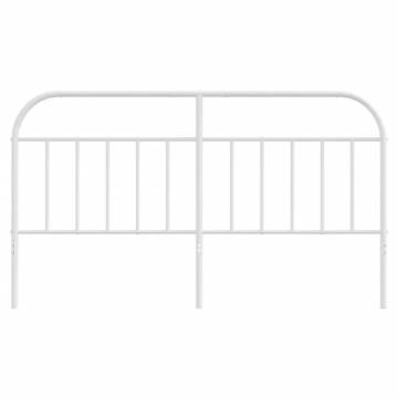 Stylish White Metal Headboard 180 cm | Hipo Market