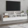 TV Wall Cabinets 2 pcs White 80x30x30 cm Engineered Wood Colour white Quantity in Package 2 Width 80 cm 