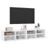 Stylish White TV Wall Cabinets - 2 pcs, 80x30x30 cm - HipoMarket