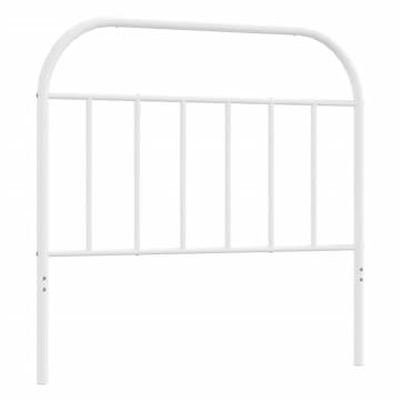 Stylish White Metal Headboard 107 cm | HipoMarket