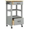 Kitchen Trolley MONZA - Solid Pine Wood | 48x40x90 cm