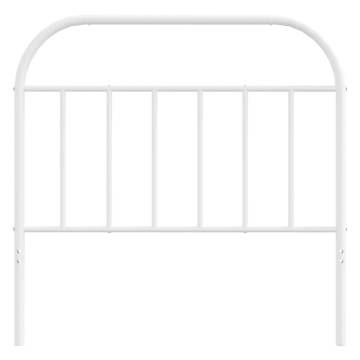 Stylish White Metal Headboard 107 cm | HipoMarket