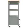 Kitchen Trolley MONZA - Solid Pine Wood | 48x40x90 cm