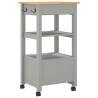 Kitchen Trolley MONZA - Solid Pine Wood | 48x40x90 cm